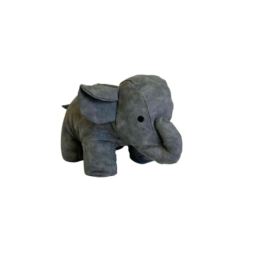 Dørstopper elefant 25 cm grå/brun 1. stk -  2 ass. farver