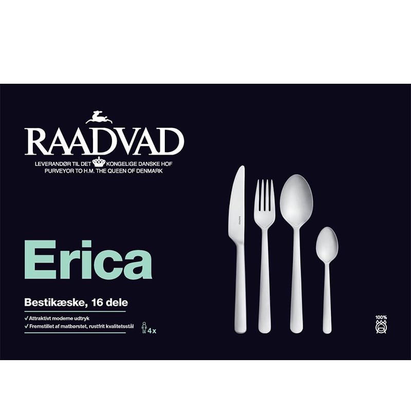 Raadvad - Erica Bestickset - 16 delar