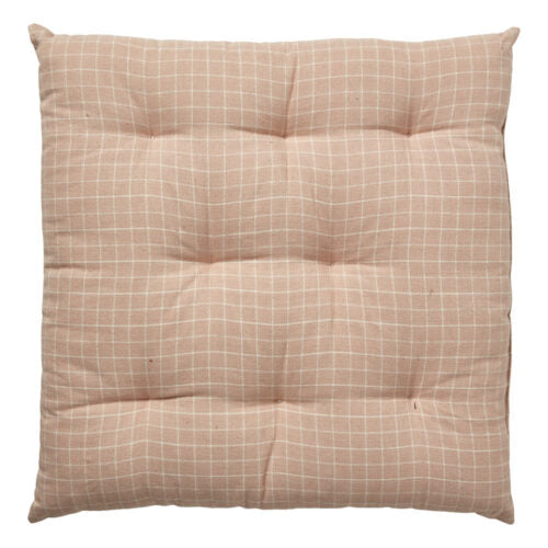 Dacore - Futon kudde 40x40 cm - Pläd rosa