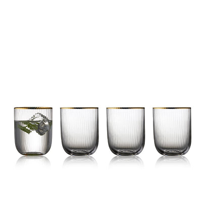 Lyngby glas - Tumbler Palermo Gold 35 cl 4 stk.