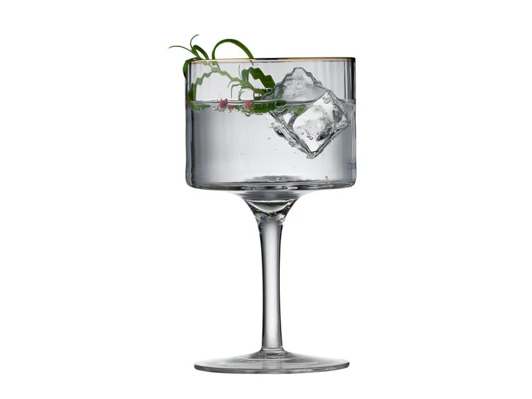 Lyngby Glas - Gin & tonic-glas Palermo Gold 32 cl - 4 stk