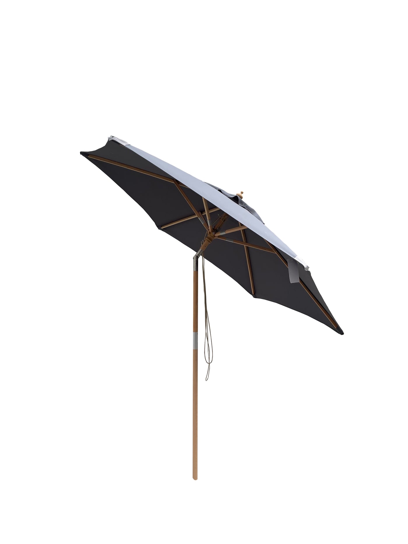 Hoffmann - Geneve parasol Ø 2,5 m 2 delt - Grå