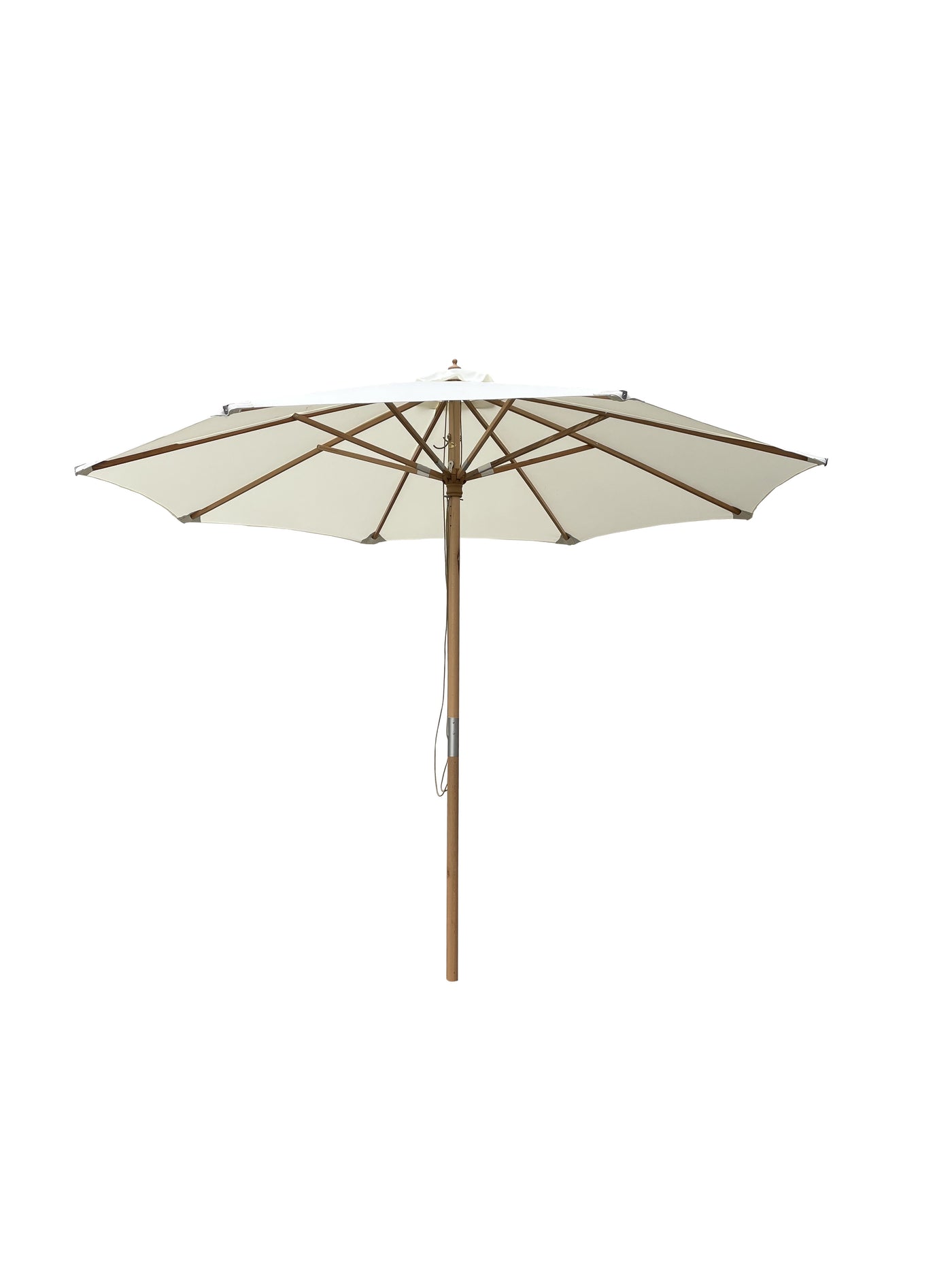 Hoffmann - Fint parasoll Ø3 m 2 delad natur NR. 2
