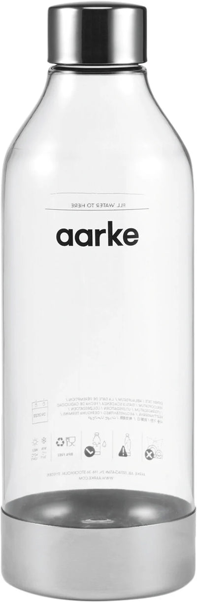 Aarke - PET-flaska 800 ml - polerat stål