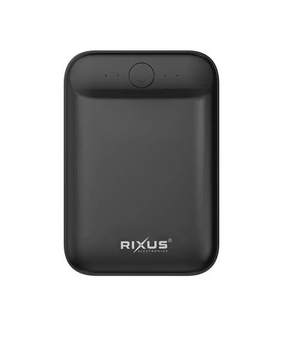 Rixus - Powerbank 10.000 mAh sort