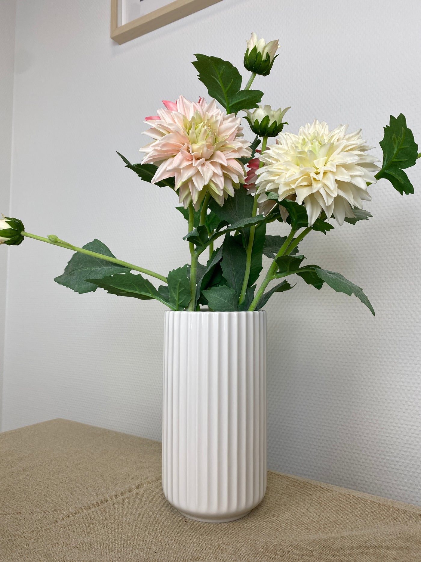 Lyngby - vase 20 cm -  Hvid