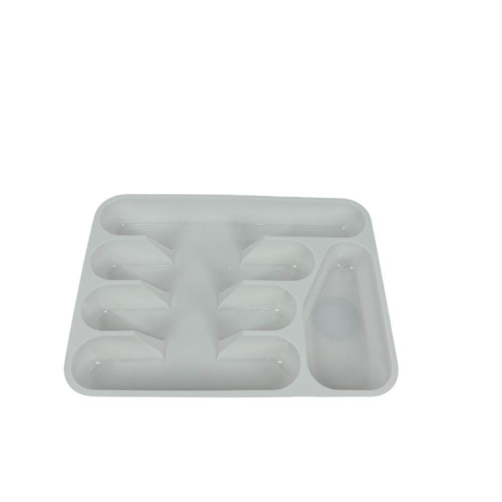 Conzept bestikbakke plast 32,5x25x4 cm hvid