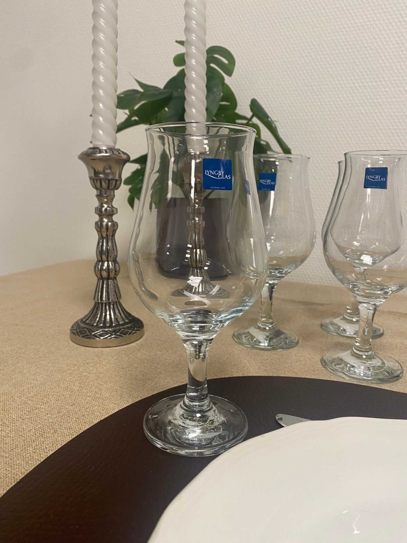 Lyngby Glas - Juvel Ölglas 40,5 cl 4 st.