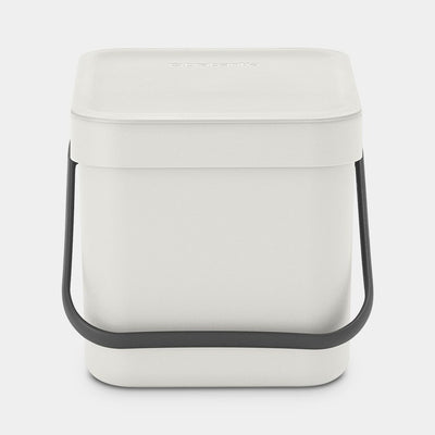 Brabantia - Sort & Go Affaldsspand -  6 l - lysegrå