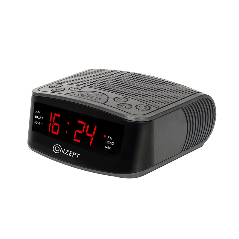 Conzept - Klockradio med dubbelt alarm