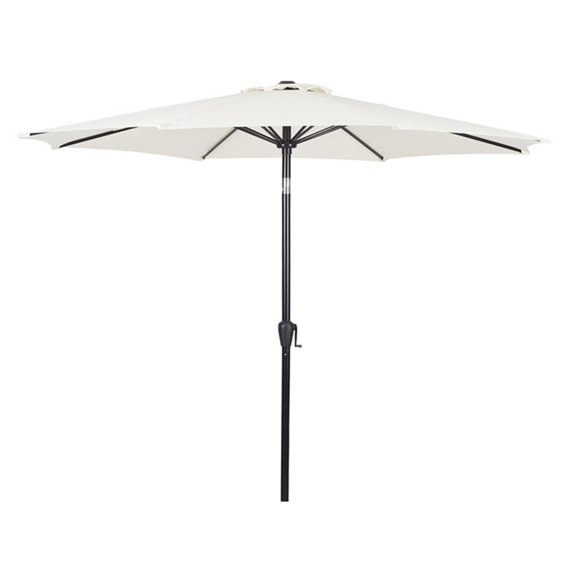 Outfit - Alu parasol med tilt og hejs Ø3 m off white / gulig
