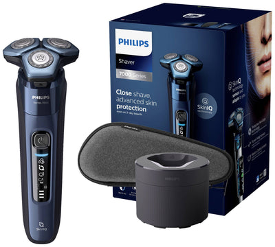 Philips - Shaver 7000, Power Adapt Sensor, Protective SkinGlide, Motion Control Sensor, Quick Clean Pod, 60 min/1 time